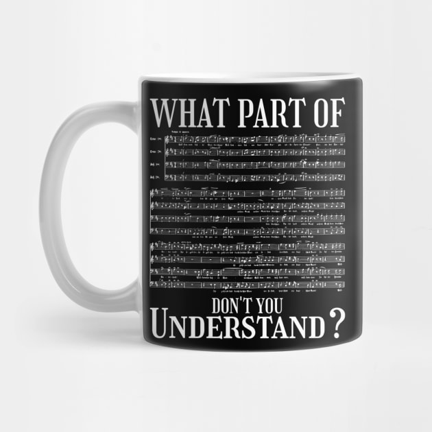 What Part Of The Music Notes You Don't Understand Musician by Shopinno Shirts